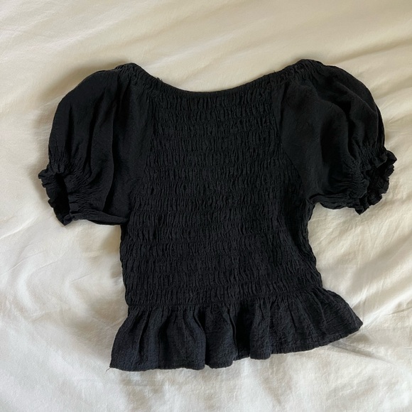 Cropped puff sleeve blouse - Picture 2 of 4